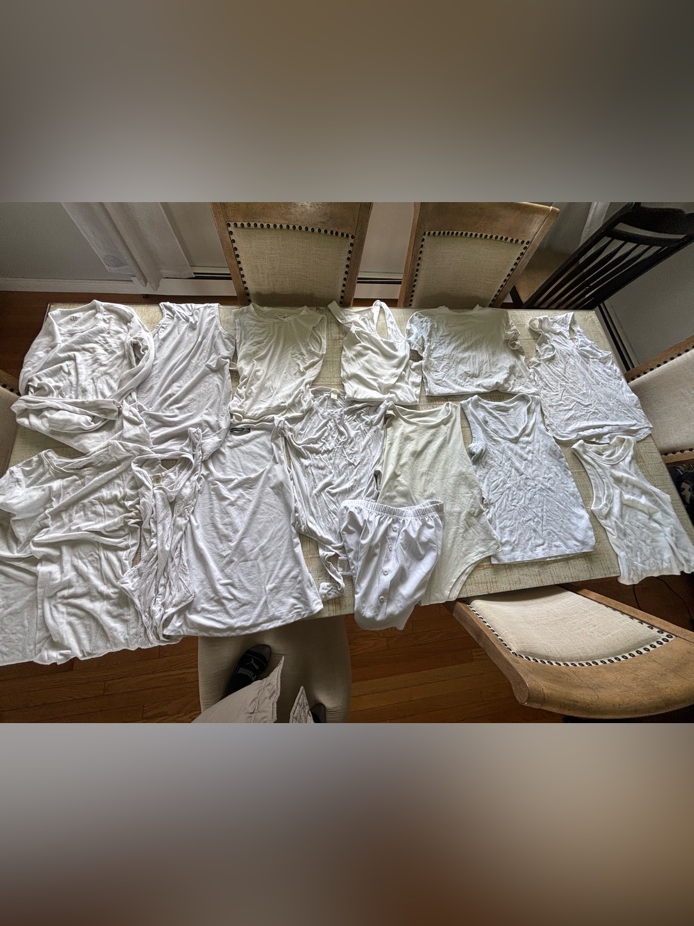Lululemon and other Bundle of 16 White/Cream tanks, tees and bodysuits
